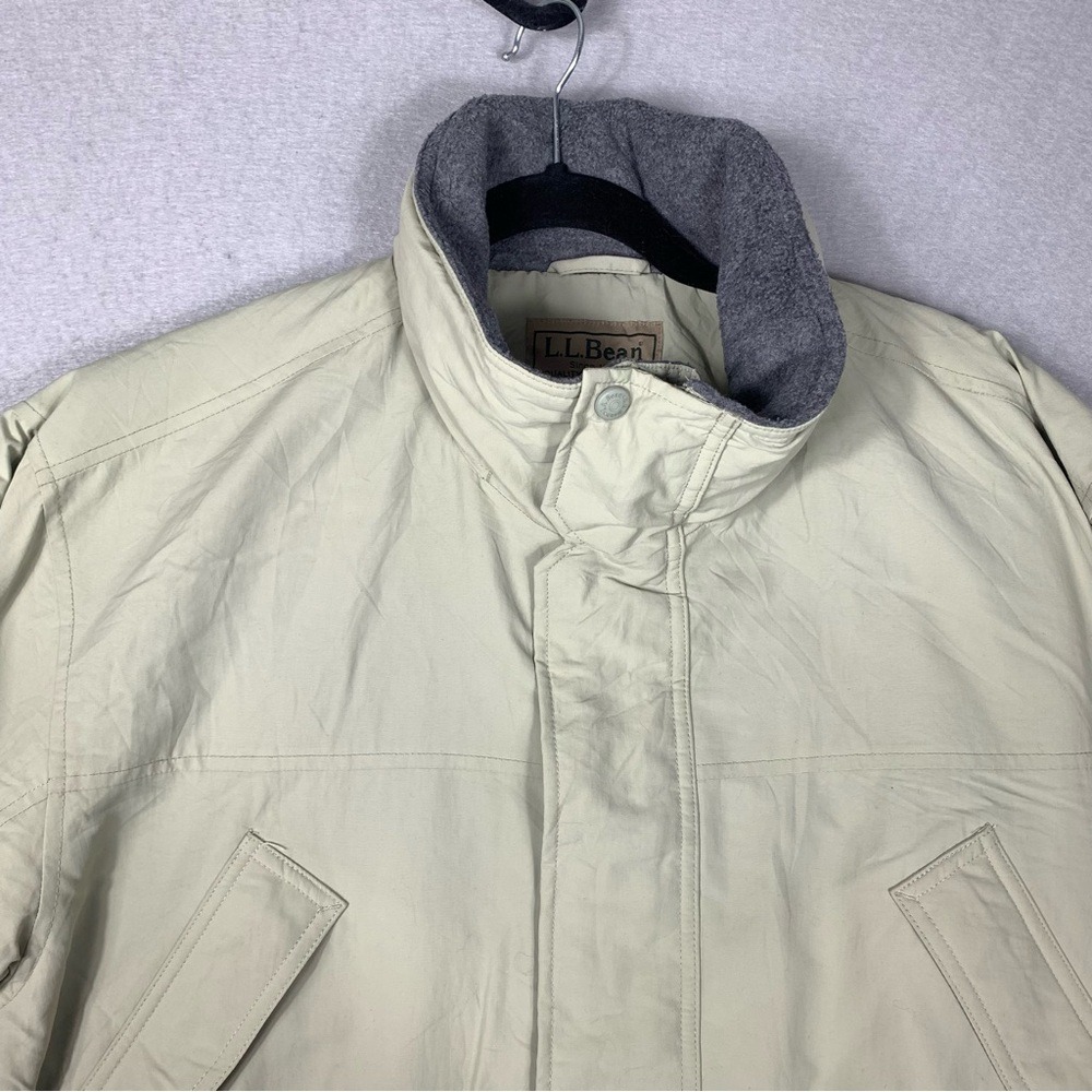 Vintage LL Bean Coat Mens XL Beige Parka Thinsulate Insulated Winter Jacket 0UU6 - Picture 4 of 16